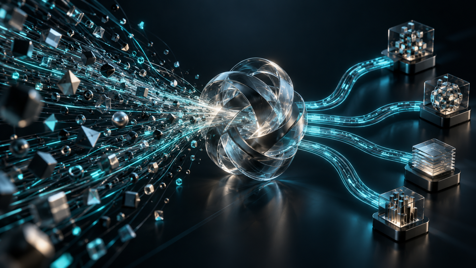 AI organizing complex technical information into coherent streams